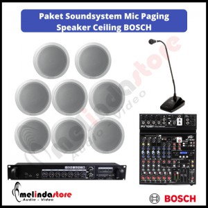 Paket Sound System Mic Paging Speaker Ceiling BOSCH LHM0606 | 8 Speaker